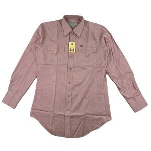 Vintage H Bar C Ranchwear Western Pearl Snap Shirt‎ Men's 15 1/2 34 USA NWT